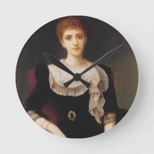 Horloge Ronde Portrait de Madame (huile sur la toile) 2