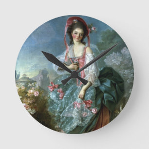 Horloge Ronde Portrait de Mademoiselle Guimard comme