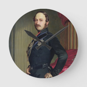 Horloge Ronde Portrait de prince Albert (1819-61) 1859 (huile