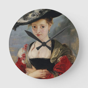 Horloge Ronde Portrait de Susanna Lunden (?) (seau de Le Chapeau