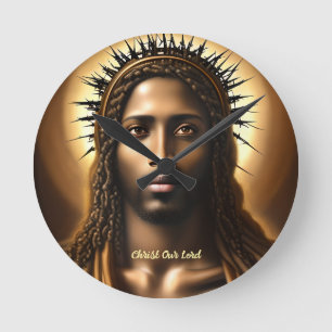 Horloge Ronde Portrait du Christ Notre Seigneur
