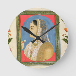 Horloge Ronde Portrait d'une dame noble, de la petite aube de