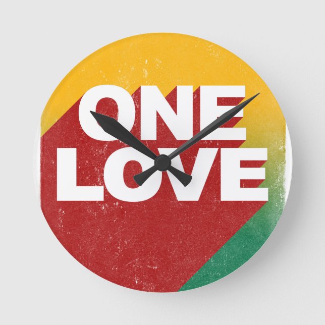 Horloge Ronde Poster One Love (Recto)