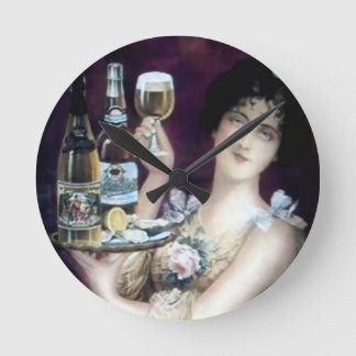 Horloge Ronde Poster vintage de la barre