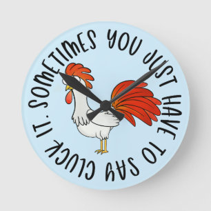 Horloge Ronde Poulet