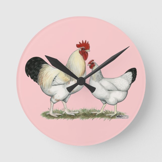 Horloge Ronde Poulets de la rivière Indian (Recto)