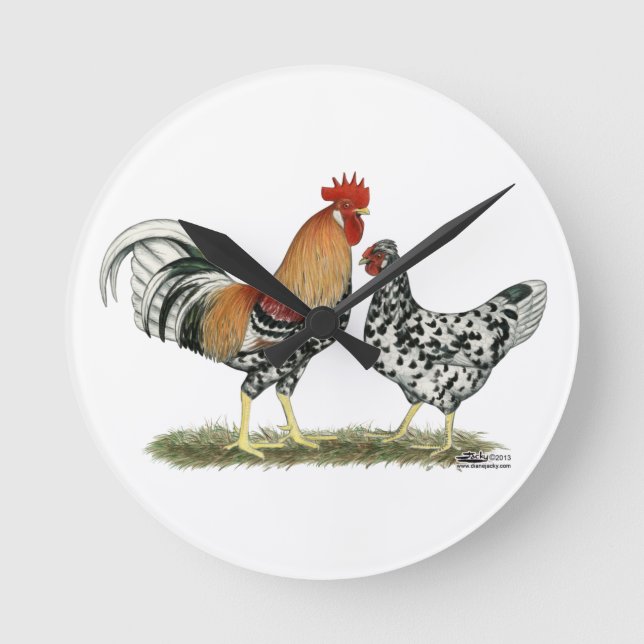 Horloge Ronde Poulets islandais (Recto)
