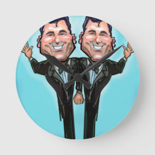 Horloge Ronde Poupées de gâteau Mariage gay