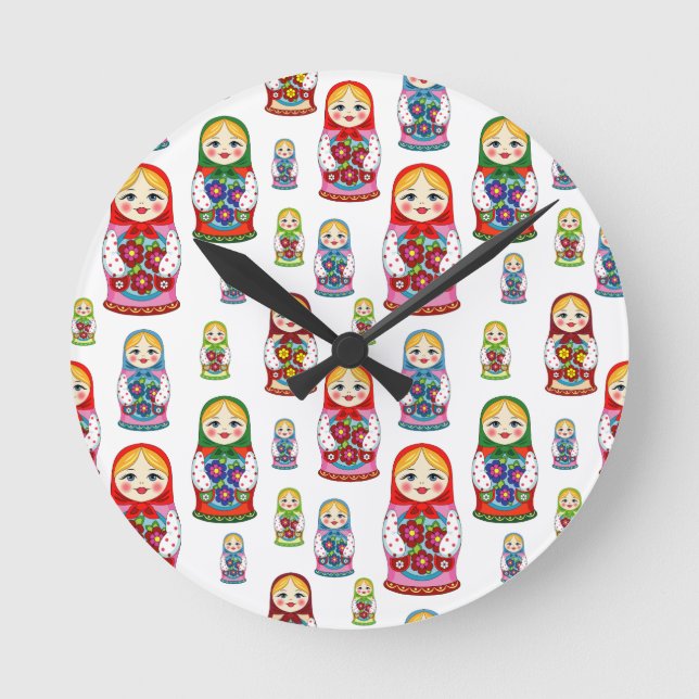 Horloge Ronde poupées russes (Recto)
