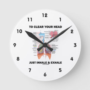 Horloge Ronde Pour Effacer Votre Tête Juste Inhaler Et Exhale Re