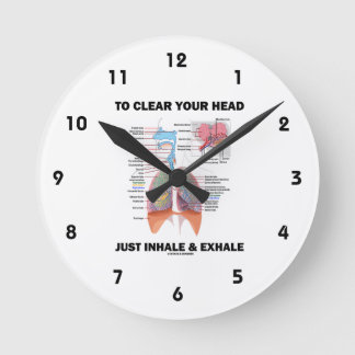 Horloge Ronde Pour Effacer Votre Tête Juste Inhaler Et Exhale Re
