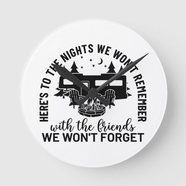 Horloge Ronde Pour les nuits dont nous ne nous souviendrons pas  (Recto)