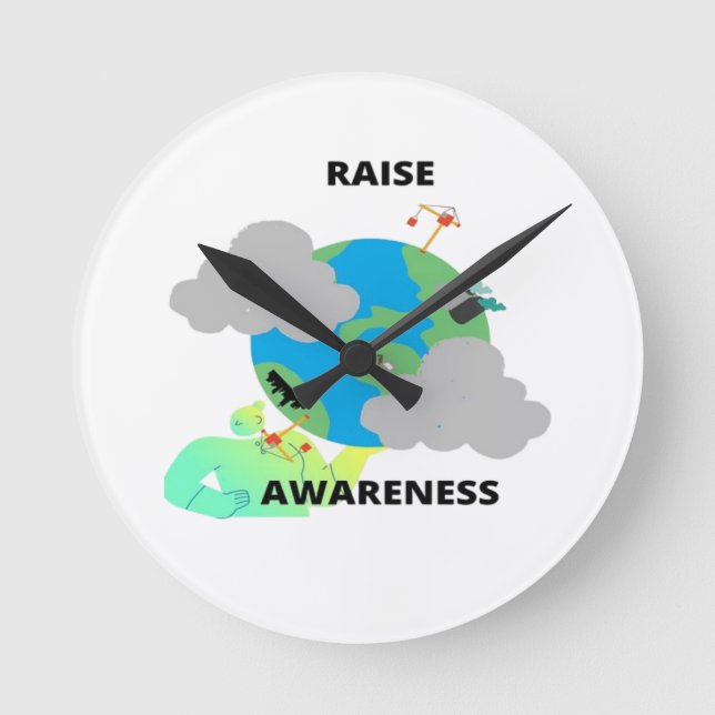 HORLOGE RONDE POUR SENSIBILISER LE PUBLIC ! (Recto)