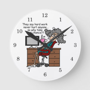 Horloge Ronde Pourquoi humour de dur labeur d'occasion