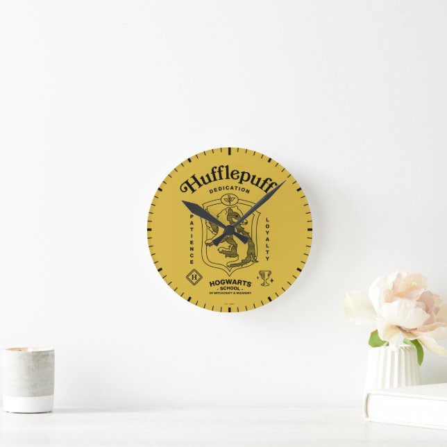 Horloge Ronde POUXGRIS™ Dévouement Patience Loyauté Blason (Maison)