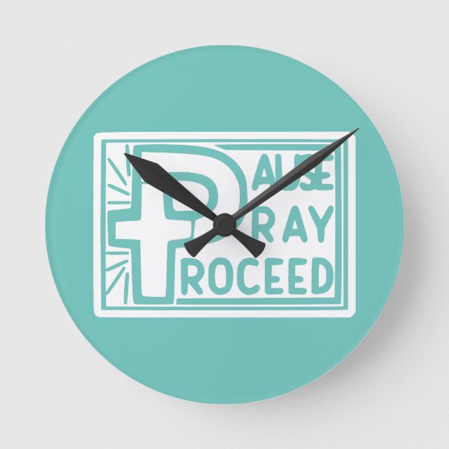 HORLOGE RONDE PRATIQUE DE LA PAUSE (Recto)