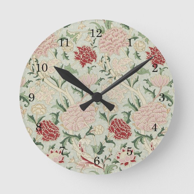 Horloge Ronde Préraphaelite Vintage (Recto)