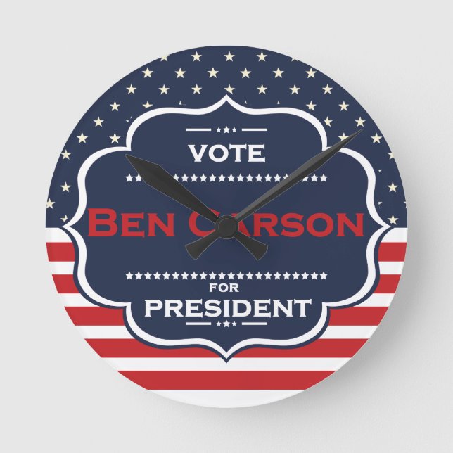 Horloge Ronde président ben carson (Recto)