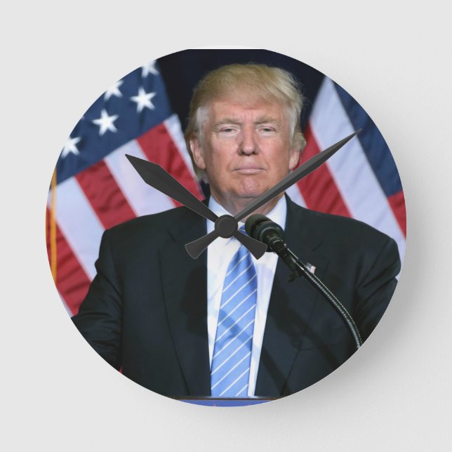 Horloge Ronde President Donald Trump (Recto)