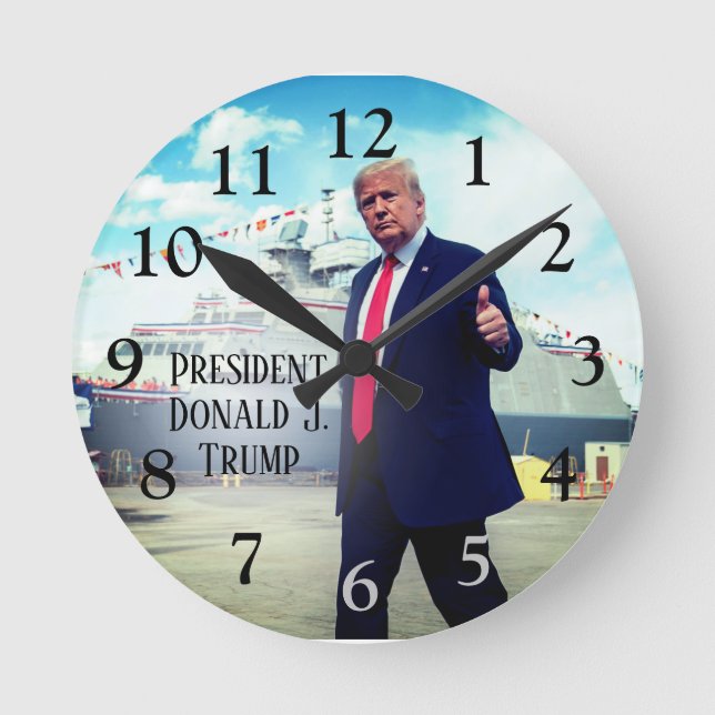 Horloge Ronde President Donald Trump Thumbs (Recto)