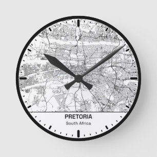 Horloge Ronde Pretoria Clock City Line Art