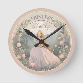 Horloge Ronde Princesse Enchantée Rapunzel