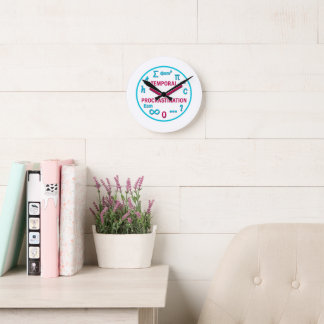 Horloge Ronde Procrastination temporelle Drôle Physique Mur Horl