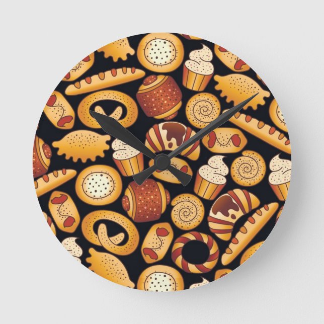 Horloge Ronde Produits de boulangerie (Recto)