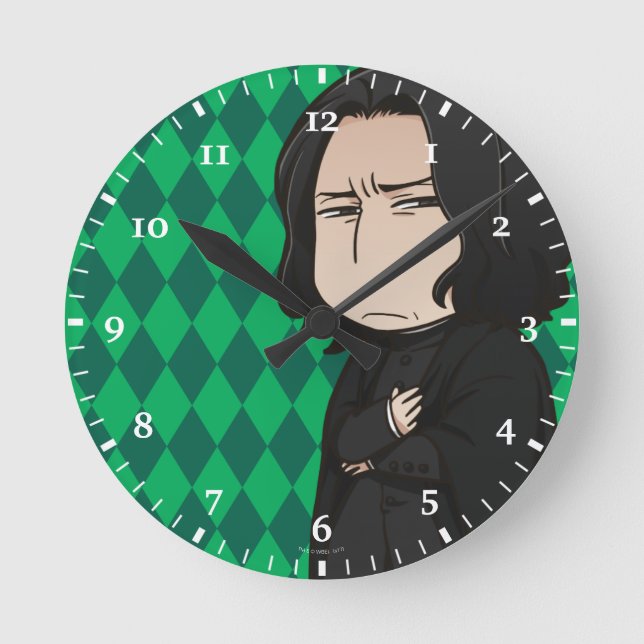 Horloge Ronde Professeur Snape en anime (Recto)