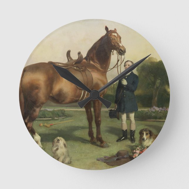 Horloge Ronde Prospérité (huile sur toile) (Recto)