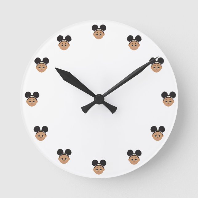Horloge Ronde #Proud2BNaturalMe #NaturalHair Children's Round (Recto)
