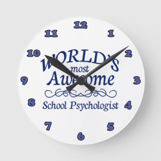 Horloge Ronde Psychologue scolaire le plus génial au monde