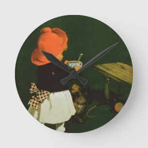 Horloge Ronde Publicité par affichage pour le 'malt Coffee de