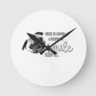 Horloge Ronde Pug