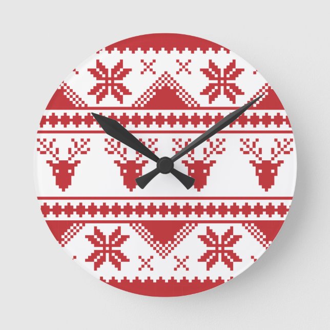 Horloge Ronde pull de noël (Recto)