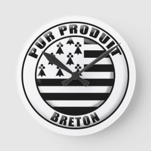 Horloge Ronde Pur produit Bretagne