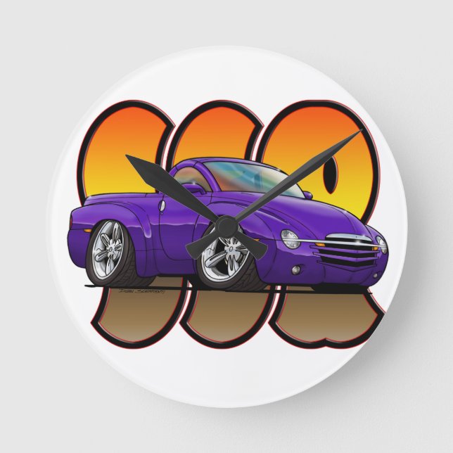 Horloge Ronde Purple Chevy SSR (Recto)