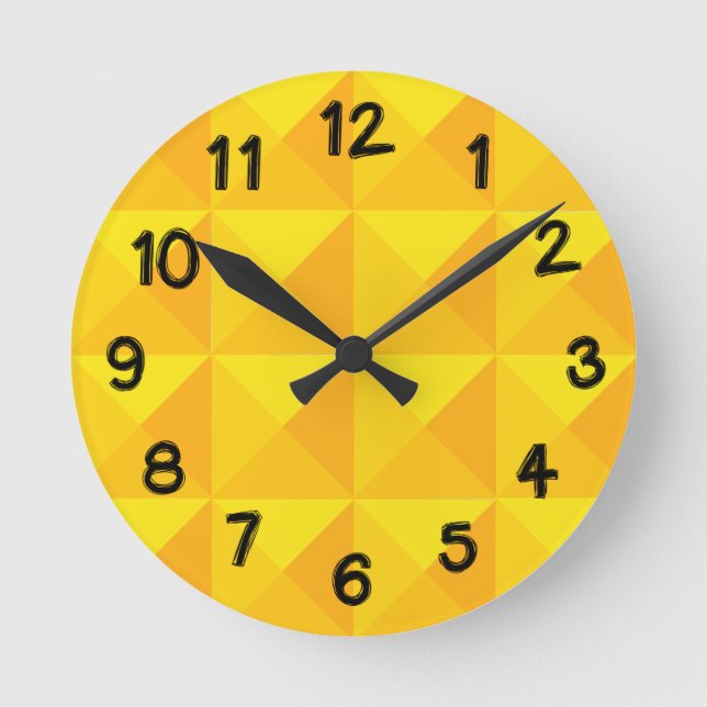 Horloge Ronde Pyramides d'or  (Recto)