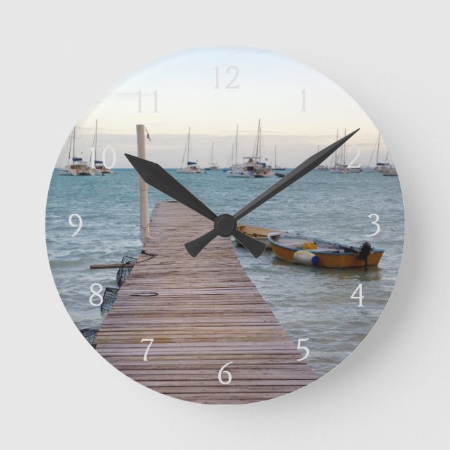 Horloge Ronde Quai et casiers à homard (Recto)
