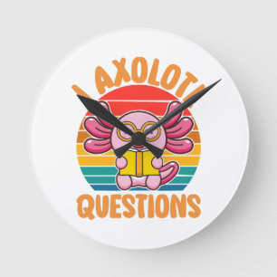 Horloge Ronde Questions sur les Axolotl