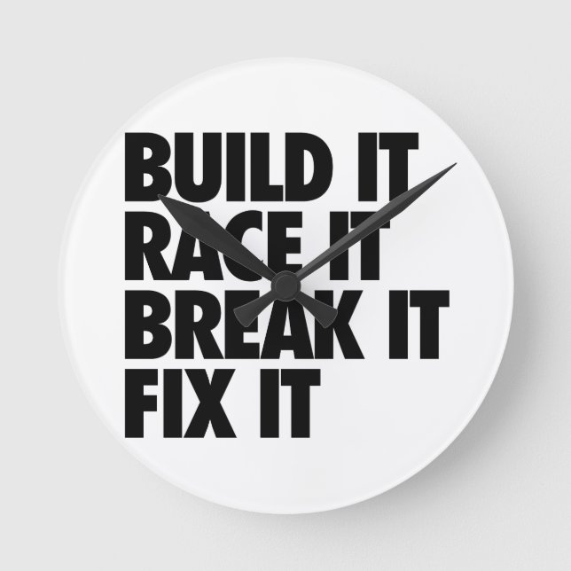 Horloge Ronde RaceCar (Recto)