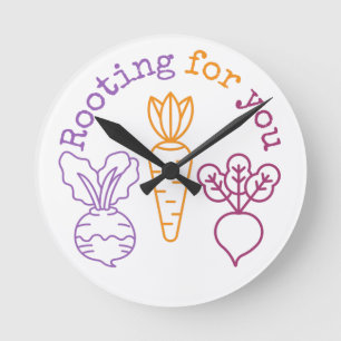 Horloge Ronde Racine-toi 
