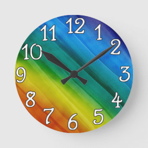 Horloge Ronde Rainbow