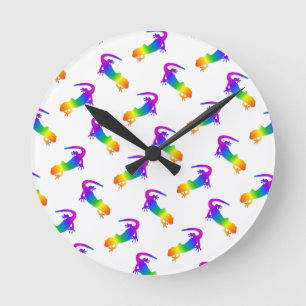 Horloge Ronde Rainbow Salamander