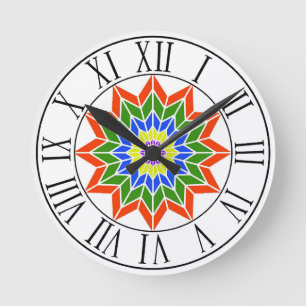Horloge Ronde Rainbow Time Round Clock