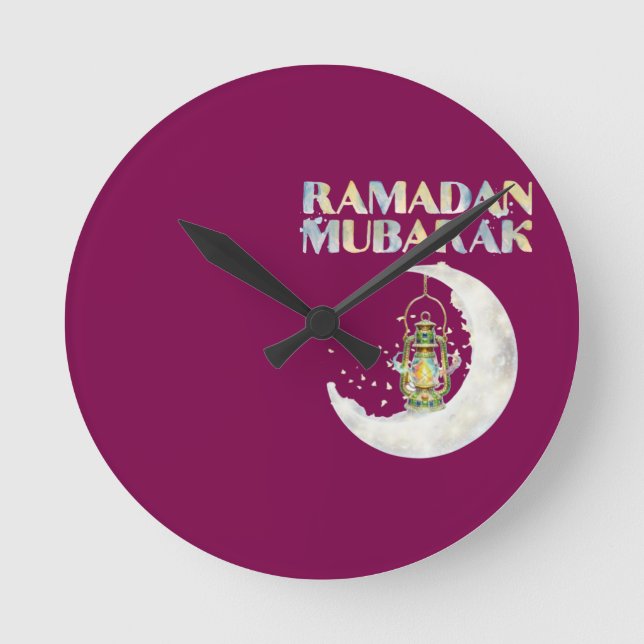Horloge Ronde Ramadan Moubarak (Recto)