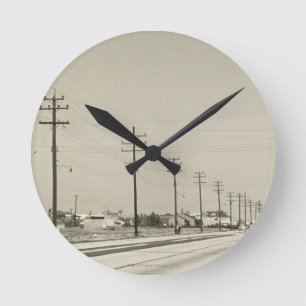 Horloge Ronde Rangée de l'électricité Polonais