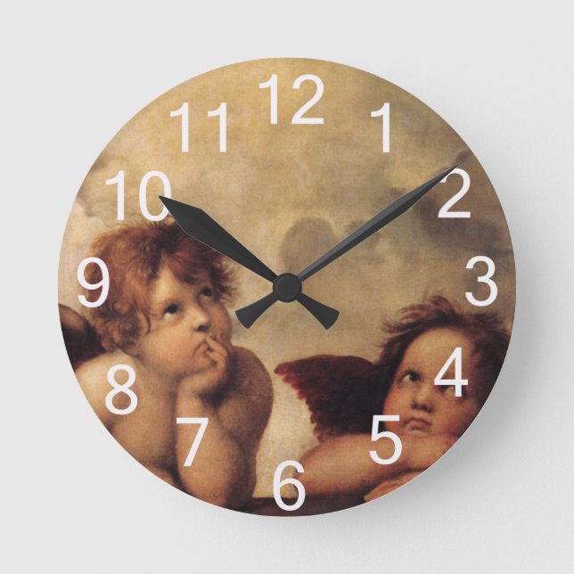 Horloge Ronde Raphael, Sistine Cherub (Recto)