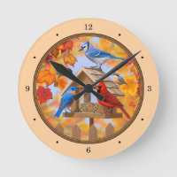 Rassemblement d'oiseaux Orange d'automne