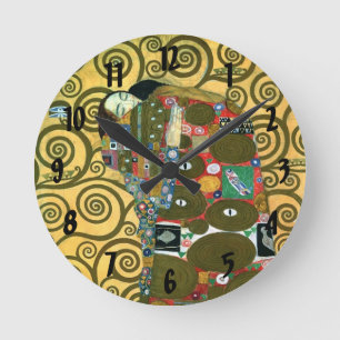 Horloge Ronde Réalisations alias L'Embrassement de Gustav Klimt
